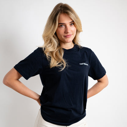 T - Shirt marine Rundhals