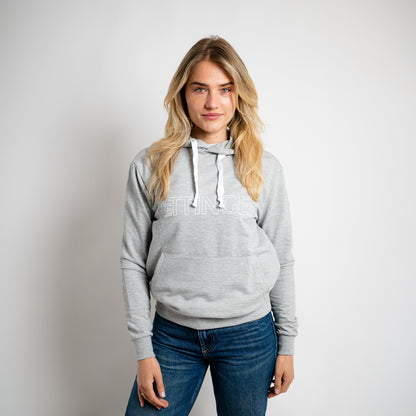 Hoodie grau mit Kapuze