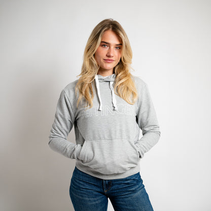 Hoodie grau mit Kapuze