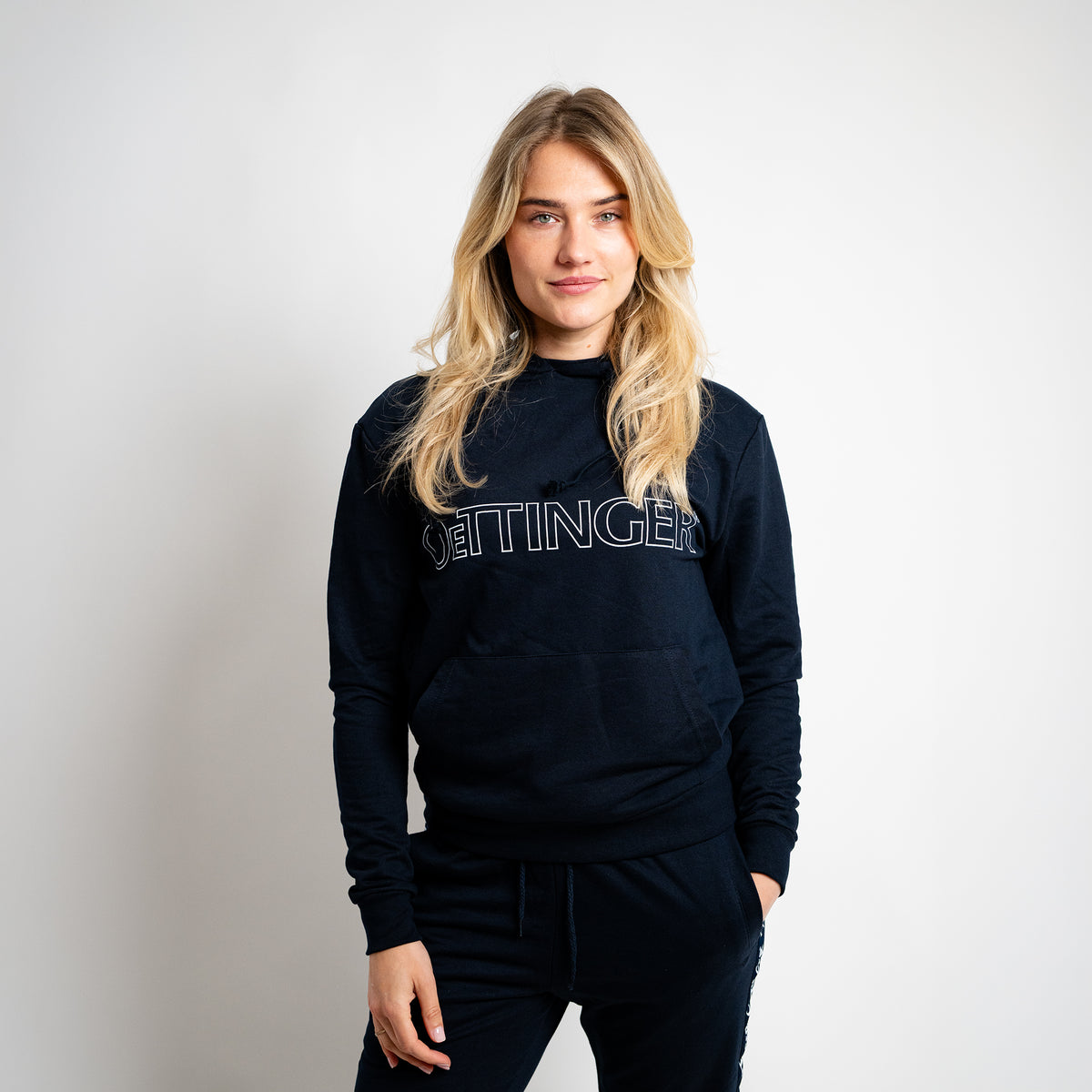 Hoodie blau mit Kapuze